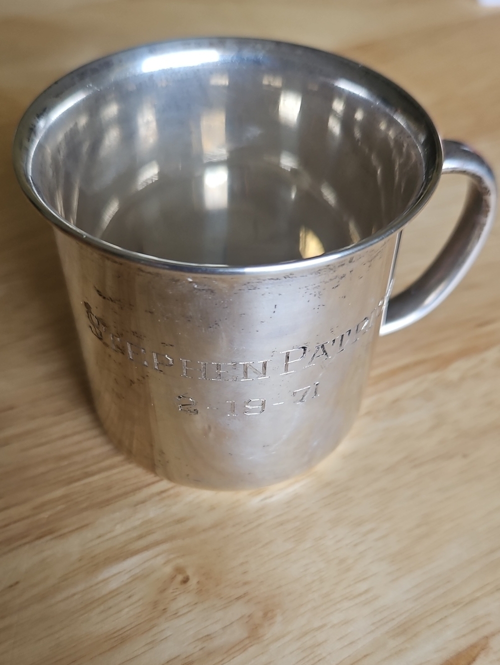 Towle Sterling Silver Engraved Baby Cup - Personalized, Engraved